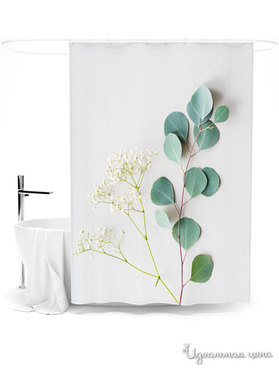 Шторка для ванной, 145*180 см Сирень, цвет мультиколор
