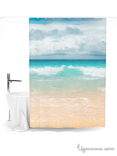 Шторка для ванной, 145*180 см Сирень, цвет мультиколор