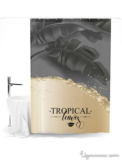 Шторка для ванной, 145*180 см Сирень, цвет мультиколор