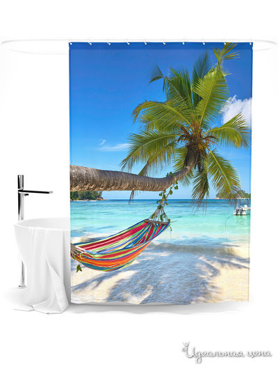 Шторка для ванной, 145*180 см Сирень, цвет мультиколор