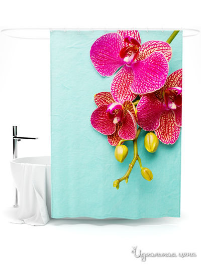 Шторка для ванной, 145*180 см Сирень, цвет мультиколор