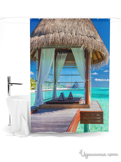 Шторка для ванной, 145*180 см Сирень, цвет мультиколор