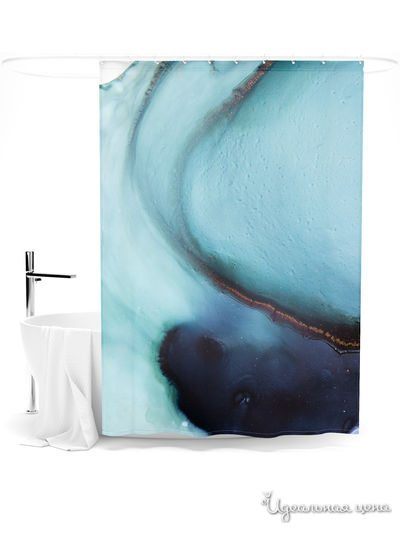 Шторка для ванной, 145*180 см Сирень, цвет мультиколор