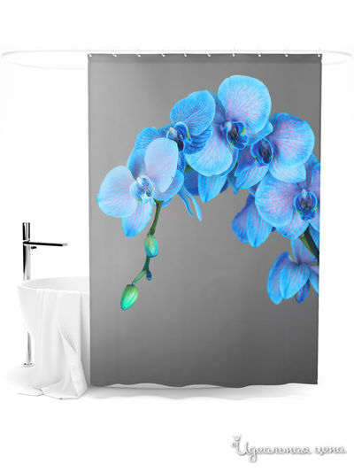 Шторка для ванной, 145*180 см Сирень, цвет мультиколор