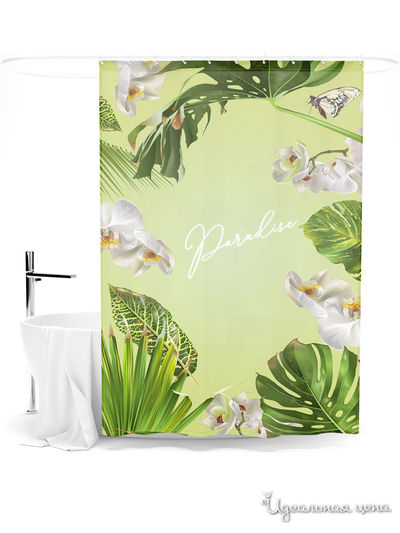 Шторка для ванной, 145*180 см Сирень, цвет мультиколор