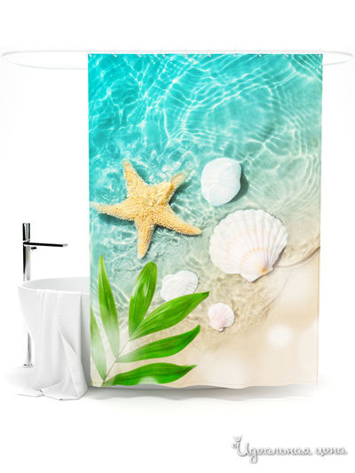 Шторка для ванной, 145*180 см Сирень, цвет мультиколор