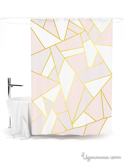 Шторка для ванной, 145*180 см Сирень, цвет мультиколор