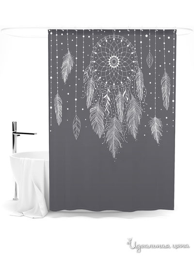 Шторка для ванной, 145*180 см Сирень, цвет мультиколор