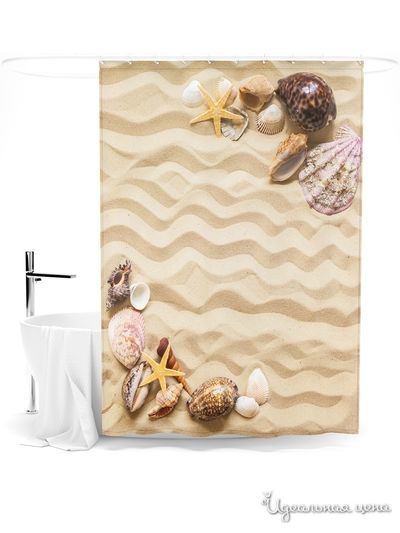 Шторка для ванной, 145*180 см Сирень, цвет мультиколор