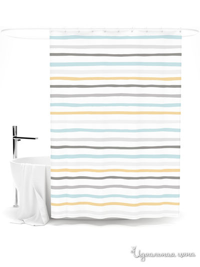 Шторка для ванной, 145*180 см Сирень, цвет мультиколор