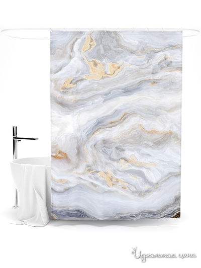 Шторка для ванной, 145*180 см Сирень, цвет мультиколор