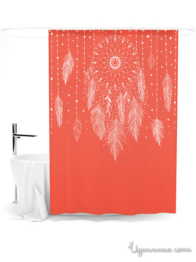 Шторка для ванной, 145*180 см Сирень, цвет мультиколор