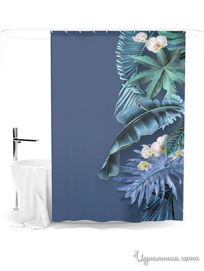 Шторка для ванной, 145*180 см Сирень, цвет мультиколор