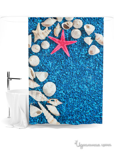 Шторка для ванной, 145*180 см Сирень, цвет мультиколор