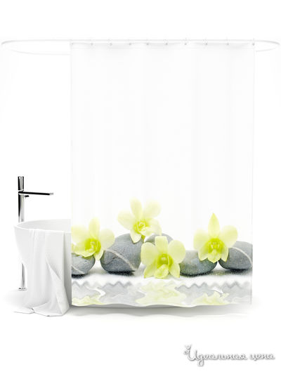 Шторка для ванной, 145*180 см Сирень, цвет мультиколор