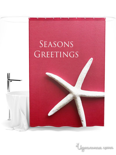 Шторка для ванной, 145*180 см Сирень, цвет мультиколор