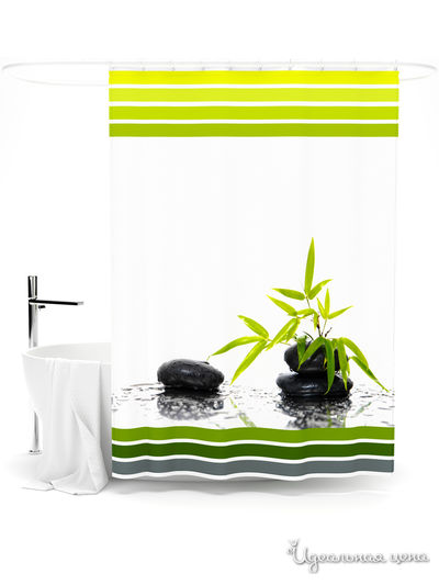 Шторка для ванной, 145*180 см Сирень, цвет мультиколор