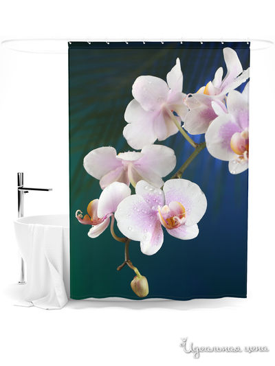 Шторка для ванной, 145*180 см Сирень, цвет мультиколор