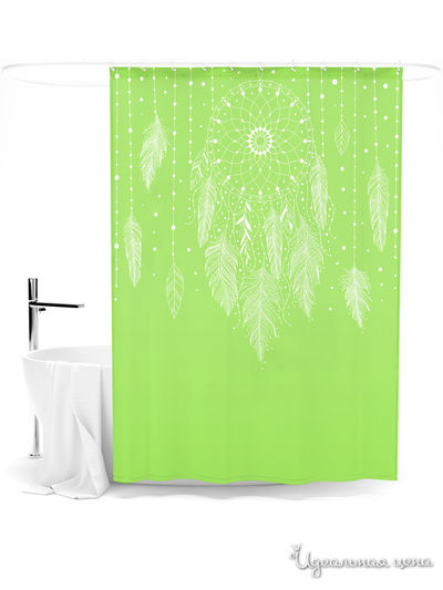Шторка для ванной, 145*180 см Сирень, цвет мультиколор