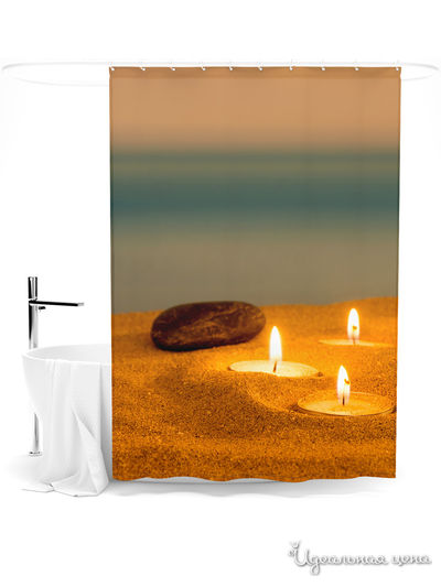 Шторка для ванной, 145*180 см Сирень, цвет мультиколор