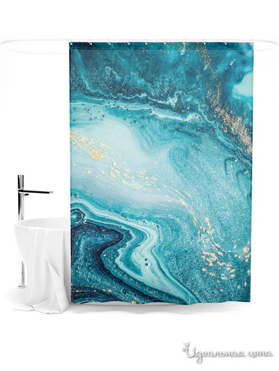 Шторка для ванной, 145*180 см Сирень, цвет мультиколор