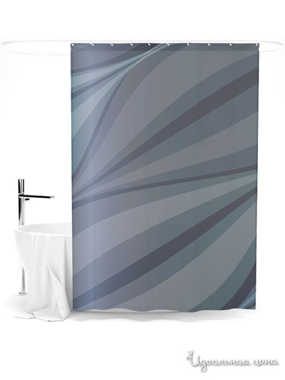 Шторка для ванной, 145*180 см Сирень, цвет мультиколор