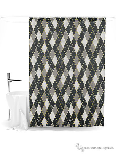 Шторка для ванной, 145*180 см Сирень, цвет мультиколор