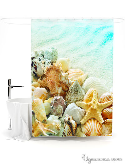 Шторка для ванной, 145*180 см Сирень, цвет мультиколор