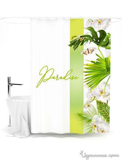 Шторка для ванной, 145*180 см Сирень, цвет мультиколор