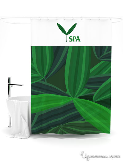 Шторка для ванной, 145*180 см Сирень, цвет мультиколор