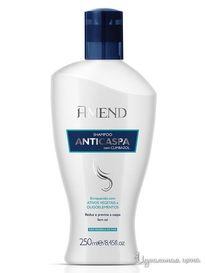 Шампунь против перхоти с растительными экстрактами Antidandruff Shampoo - Climbazol, 250 мл, Amend