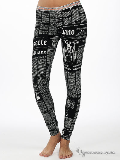 Леггинсы Galliano, цвет цвет черный