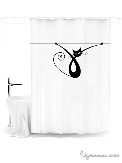 Шторка для ванной, 145*180 см Сирень, цвет мультиколор