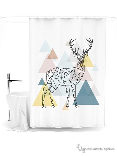 Шторка для ванной, 145*180 см Сирень, цвет мультиколор