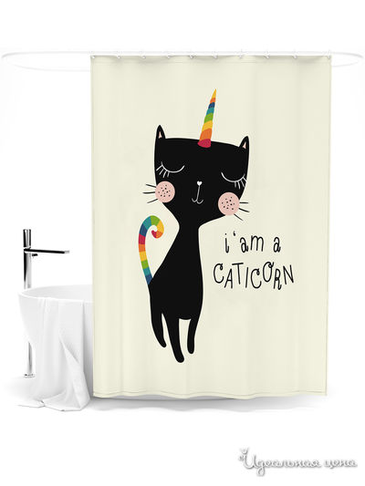 Шторка для ванной, 145*180 см Сирень, цвет мультиколор