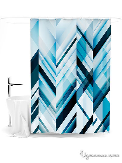 Шторка для ванной, 145*180 см Сирень, цвет мультиколор