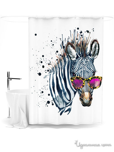 Шторка для ванной, 145*180 см Сирень, цвет мультиколор