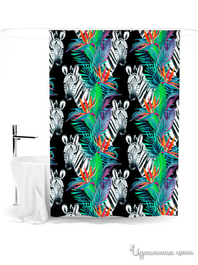 Шторка для ванной, 145*180 см Сирень, цвет мультиколор