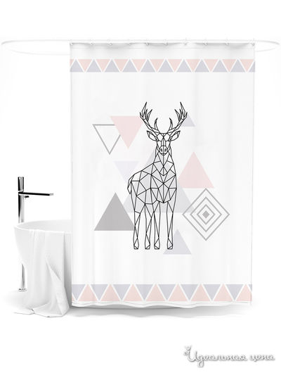 Шторка для ванной, 145*180 см Сирень, цвет мультиколор