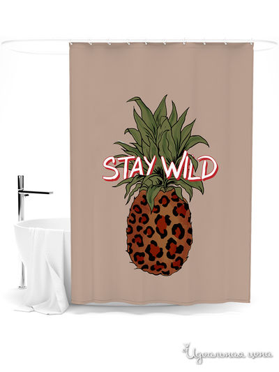 Шторка для ванной, 145*180 см Сирень, цвет мультиколор