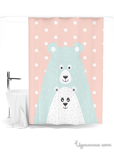 Шторка для ванной, 145*180 см Сирень, цвет мультиколор