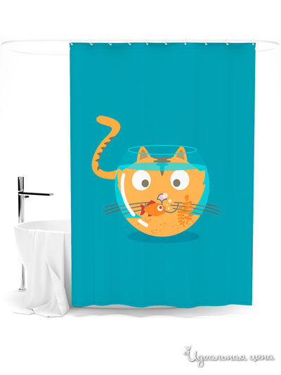 Шторка для ванной, 145*180 см Сирень, цвет мультиколор