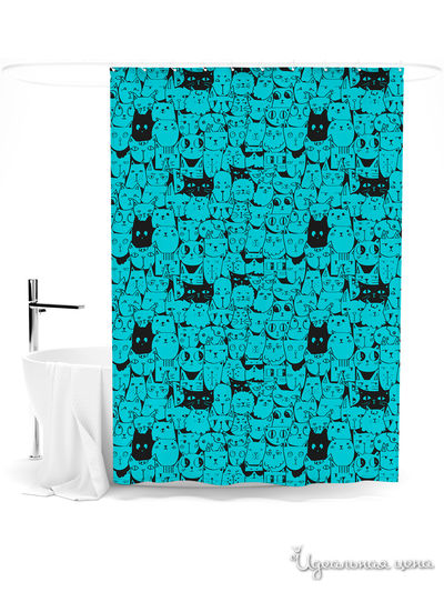 Шторка для ванной, 145*180 см Сирень, цвет мультиколор