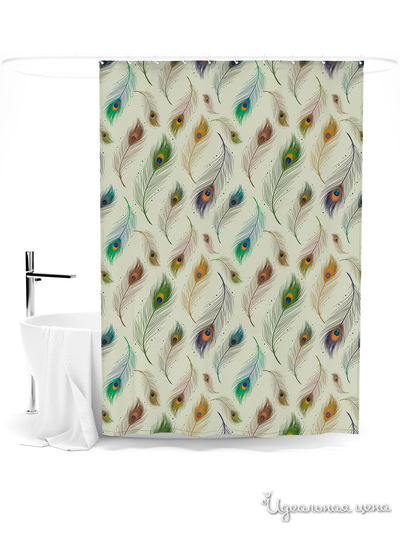 Шторка для ванной, 145*180 см Сирень, цвет мультиколор