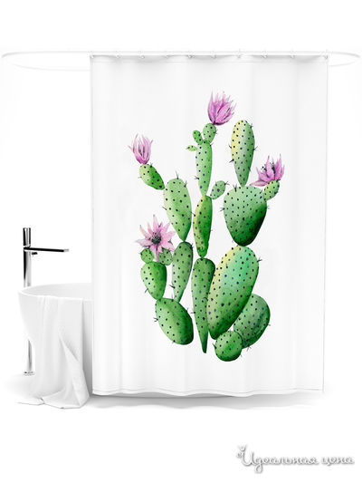 Шторка для ванной, 145*180 см Сирень, цвет мультиколор