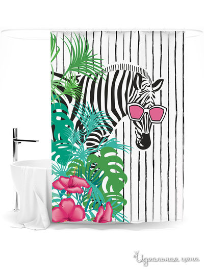 Шторка для ванной, 145*180 см Сирень, цвет мультиколор