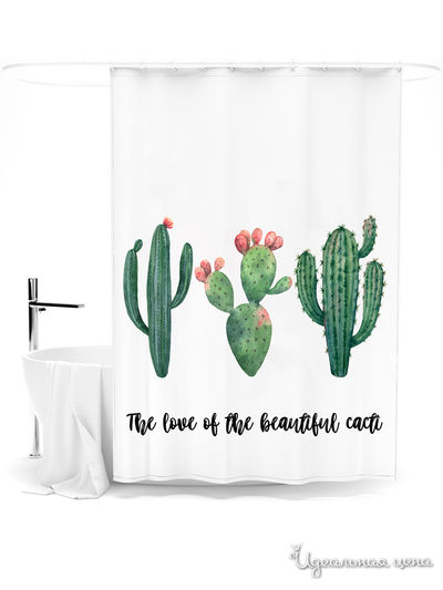 Шторка для ванной, 145*180 см Сирень, цвет мультиколор