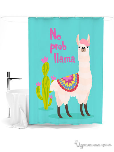 Шторка для ванной, 145*180 см Сирень, цвет мультиколор