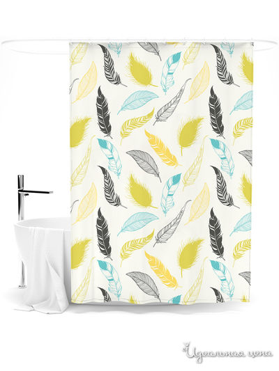 Шторка для ванной, 145*180 см Сирень, цвет мультиколор