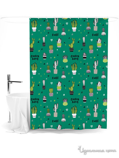 Шторка для ванной, 145*180 см Сирень, цвет мультиколор